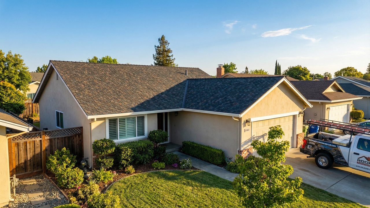 Professional Emergency Tarping completed by Silicon Valley Roof Repairs in Santa Clara, CA near Central Park.