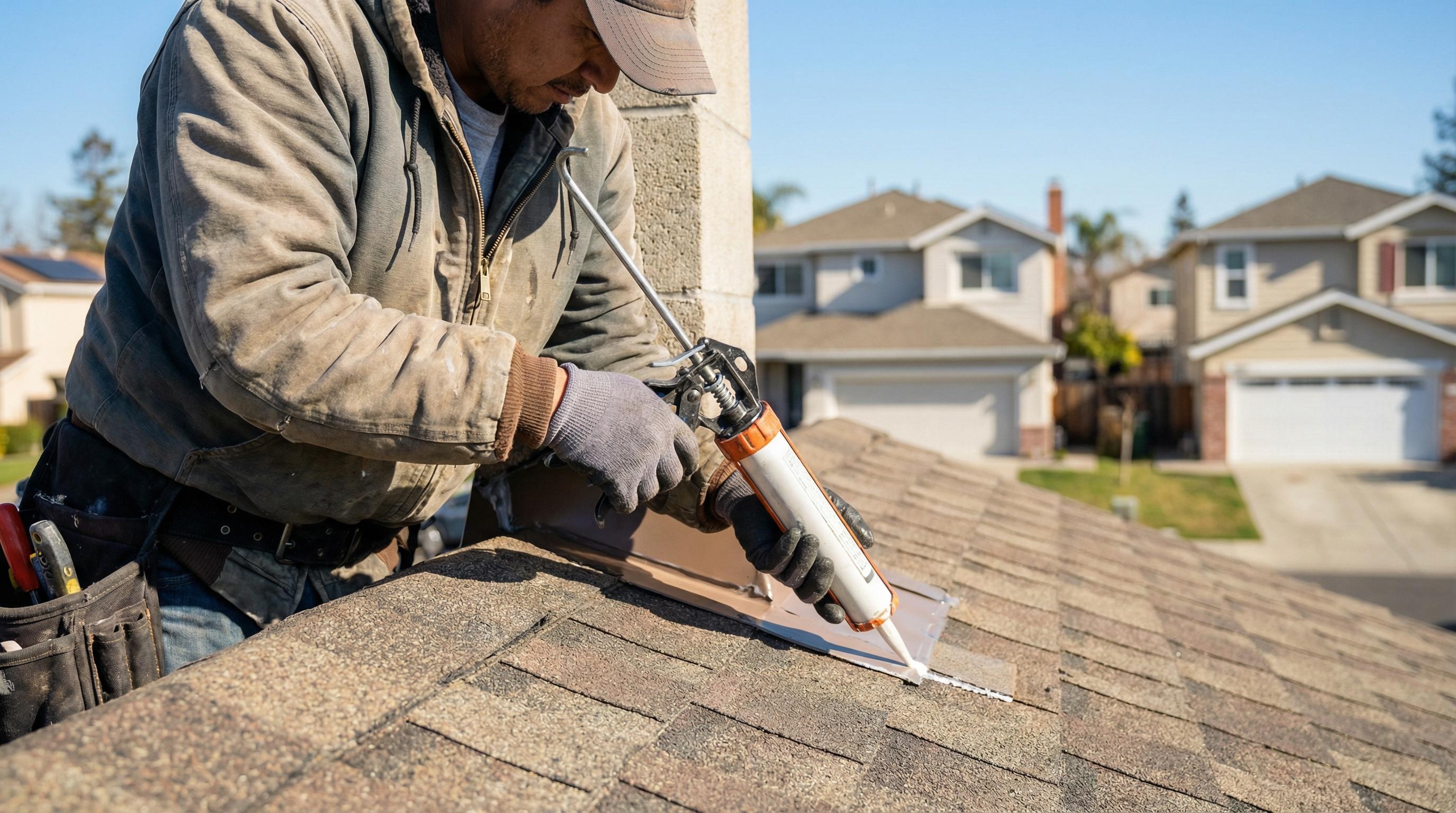 Professional Emergency Tarping completed by Silicon Valley Roof Repairs in Santa Clara, CA near Santa Clara University.