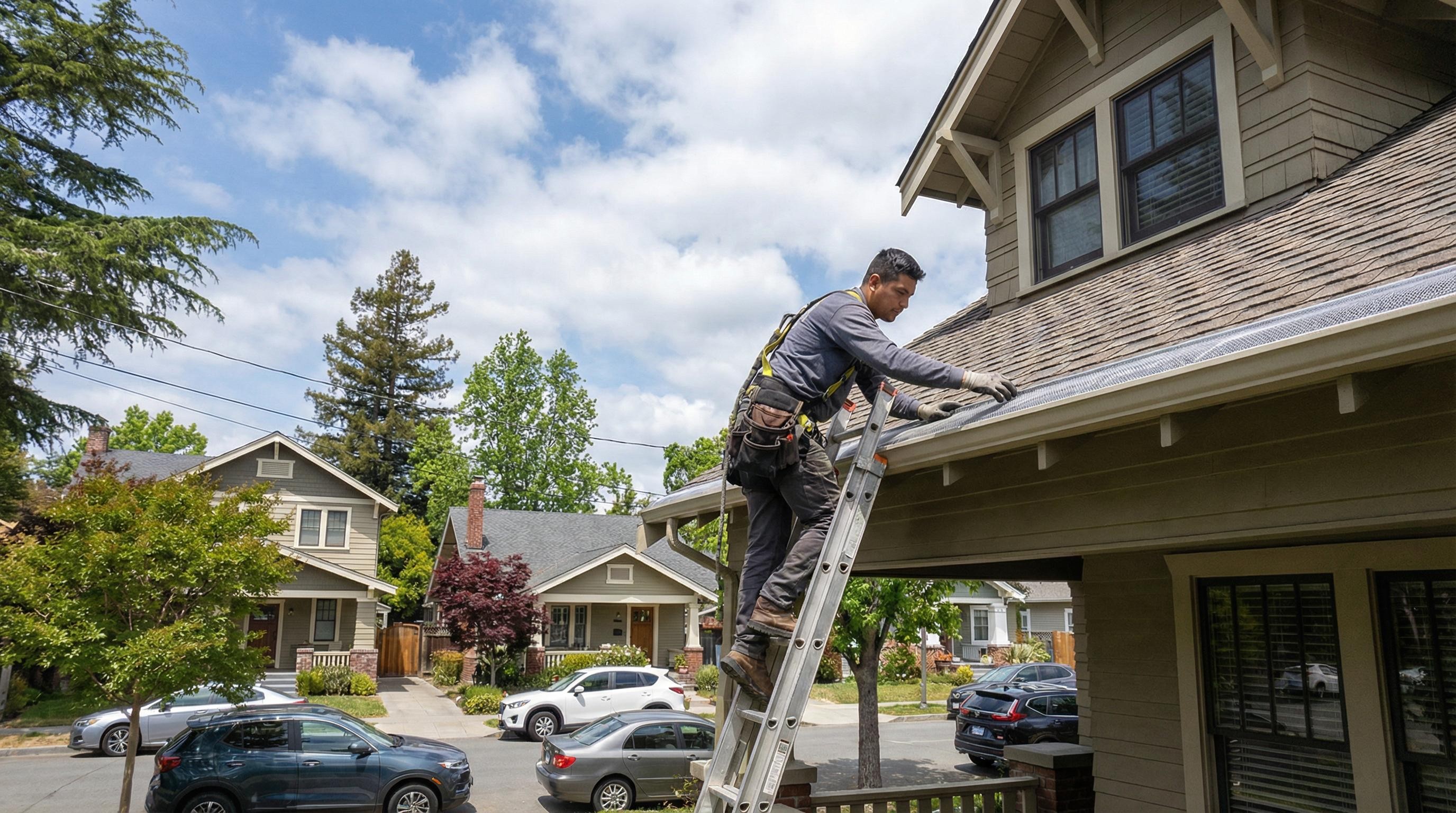 Professional Flashing Repair completed by Silicon Valley Roof Repairs in Sunnyvale, CA near Downtown Sunnyvale.