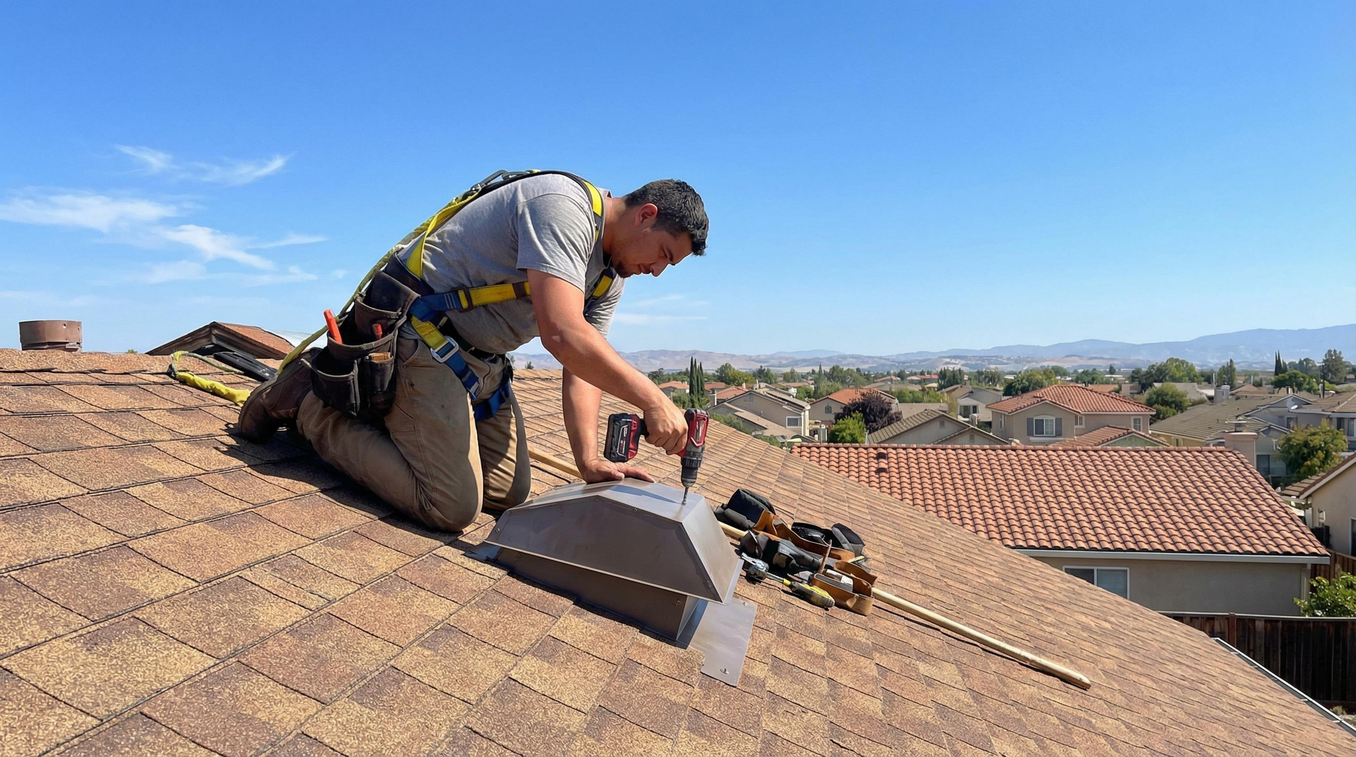 Professional Flat Roof Patch completed by Silicon Valley Roof Repairs in San Jose, CA near Japantown.