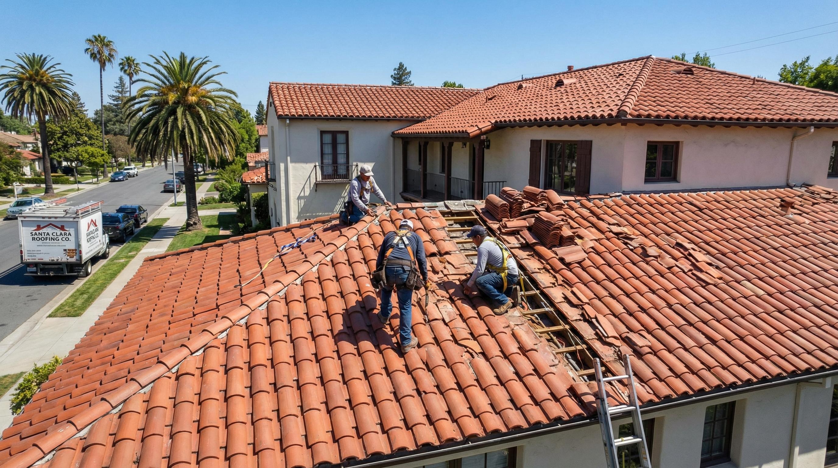 Professional Flat Roof Patch completed by Silicon Valley Roof Repairs in Santa Clara, CA near Mission College.