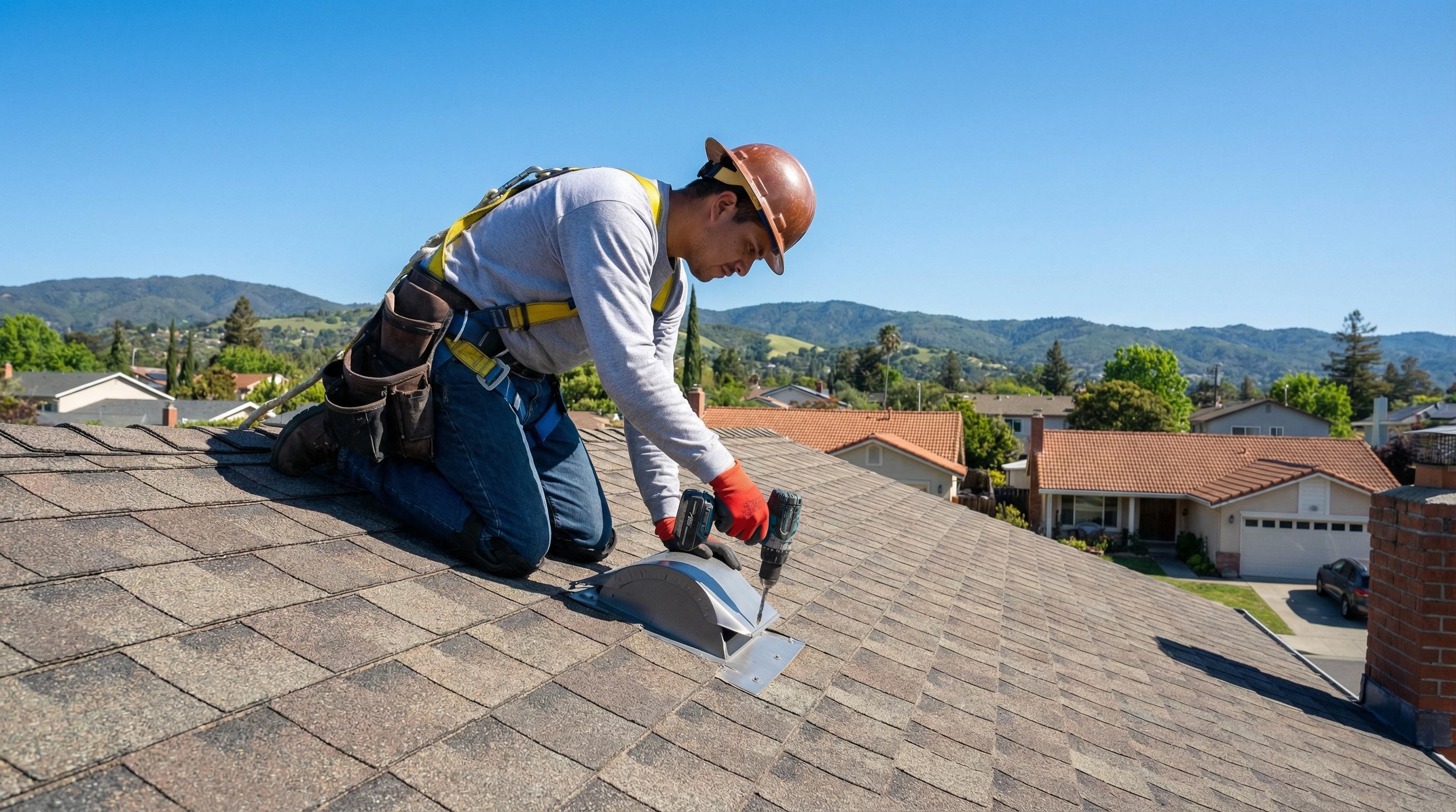 Professional Flat Roof Patch completed by Silicon Valley Roof Repairs in Sunnyvale, CA near Downtown Sunnyvale.