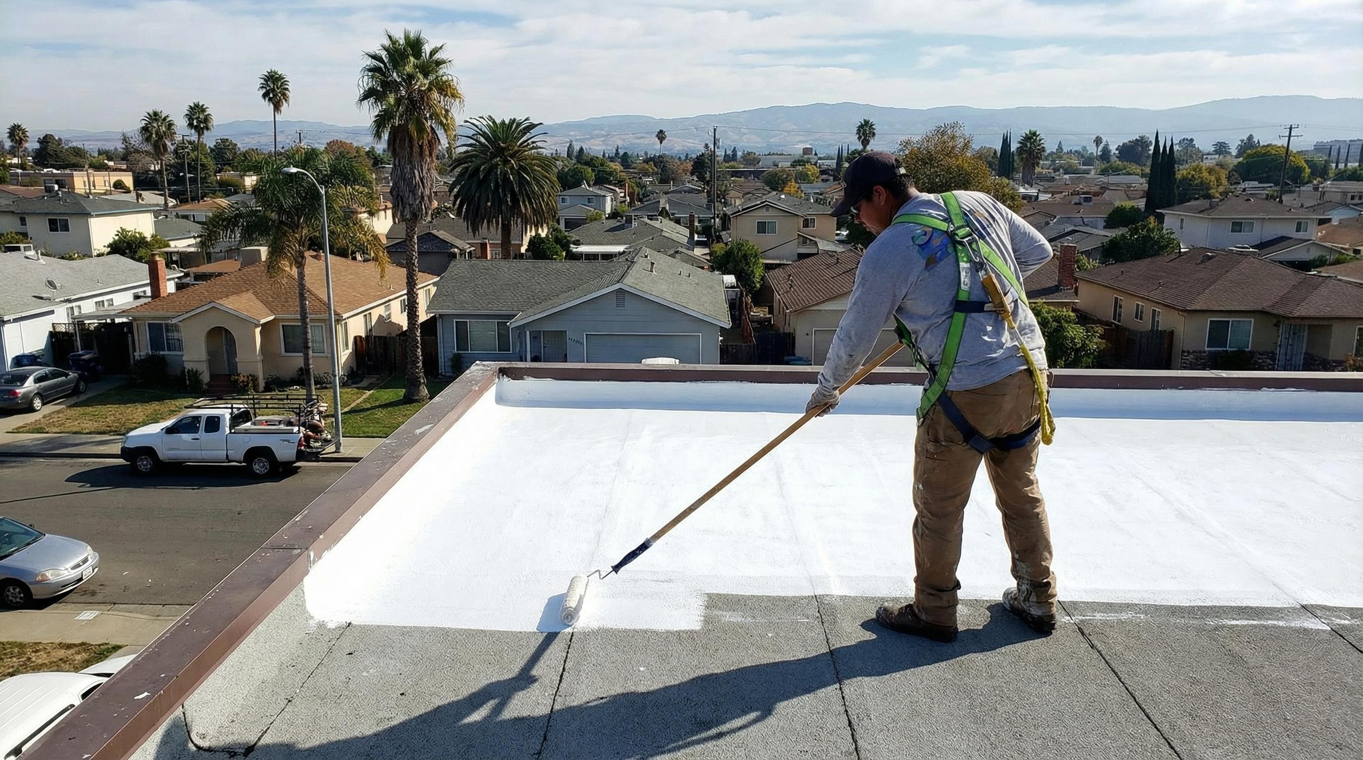 Professional Gutter Cleaning completed by Silicon Valley Roof Repairs in San Jose, CA near SAP Center.