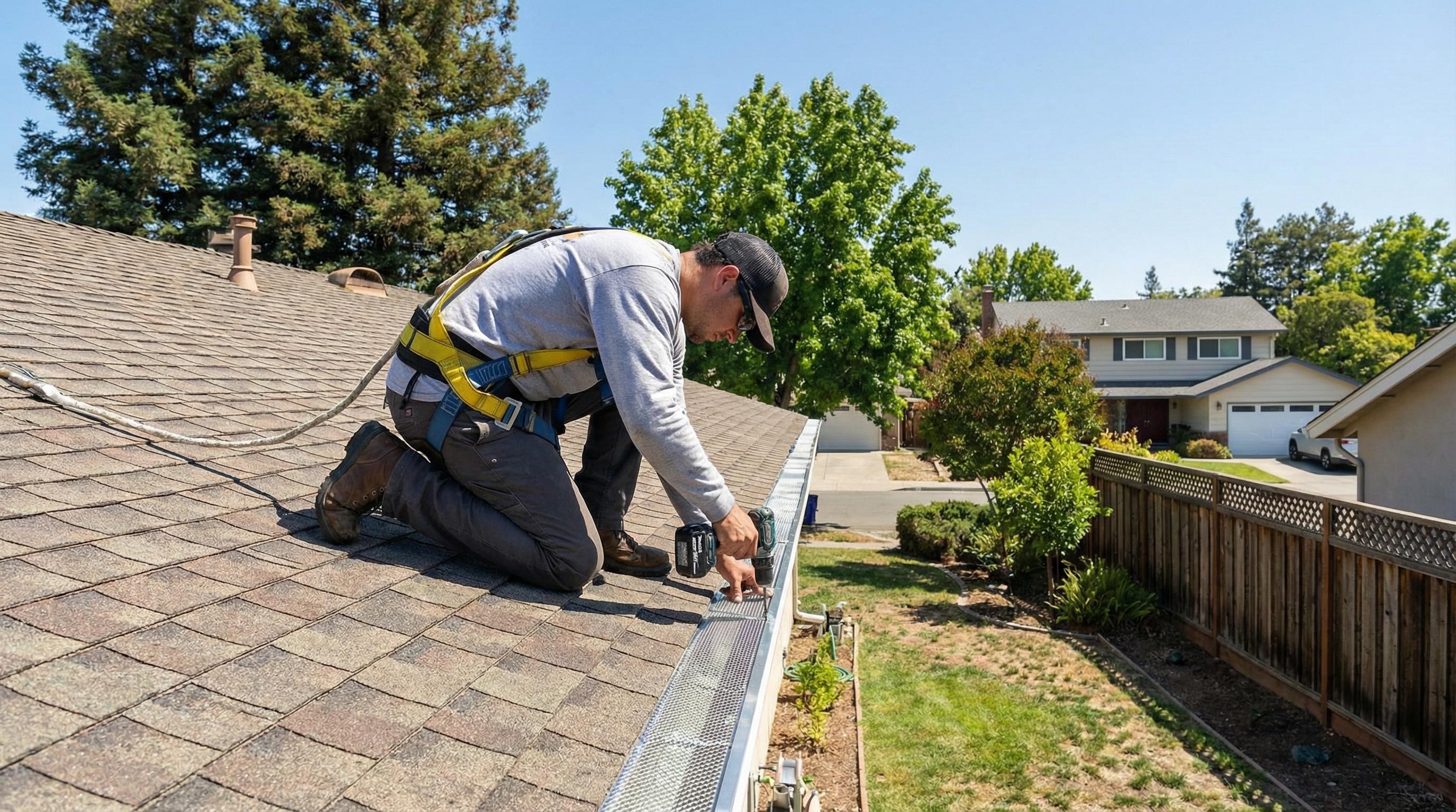 Professional Leak Repair completed by Silicon Valley Roof Repairs in Campbell, CA near The Pruneyard.