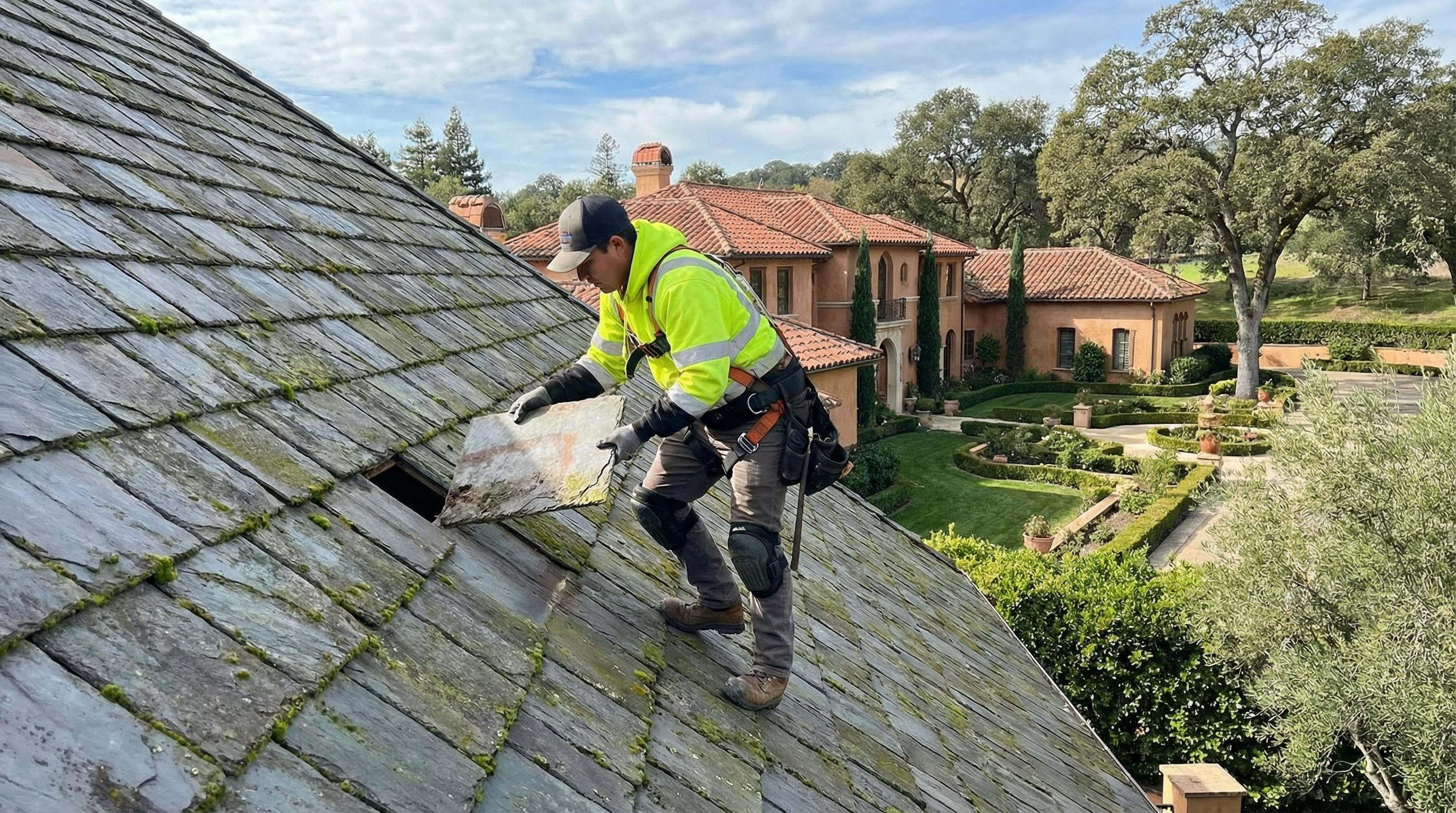 Professional Roof Maintenance completed by Silicon Valley Roof Repairs in Cupertino, CA near De Anza College.