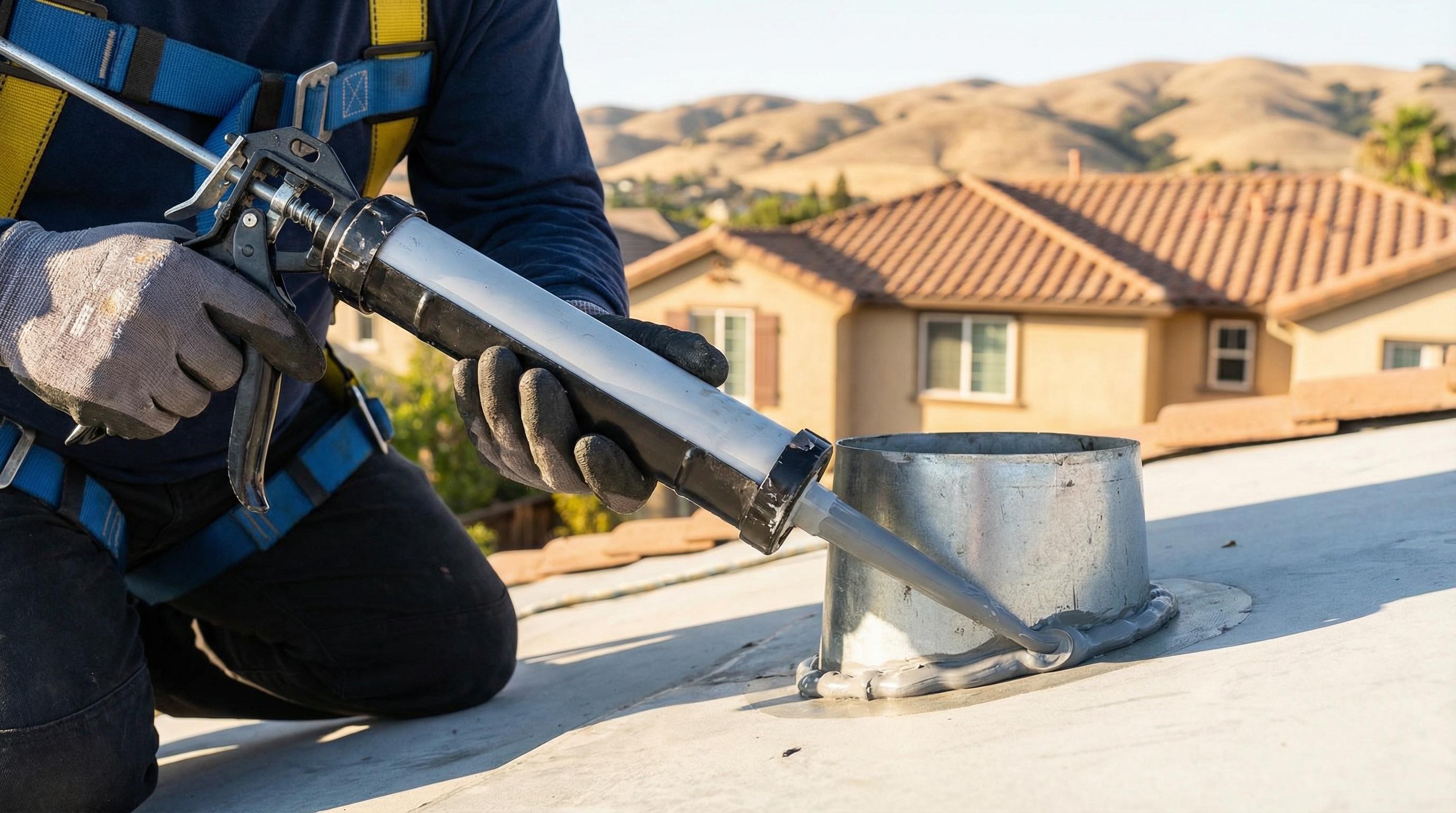 Professional Shingle Repair completed by Silicon Valley Roof Repairs in San Jose, CA near SAP Center.