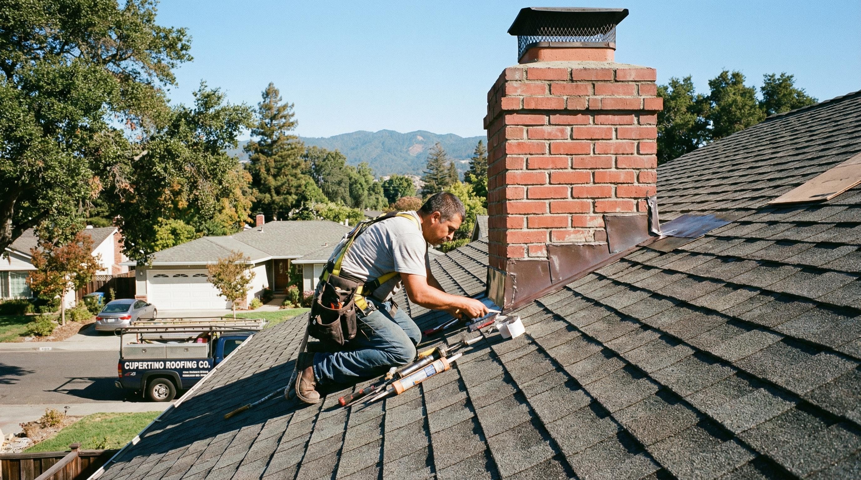 Professional Tile Repair completed by Silicon Valley Roof Repairs in Cupertino, CA near Main Street Cupertino.
