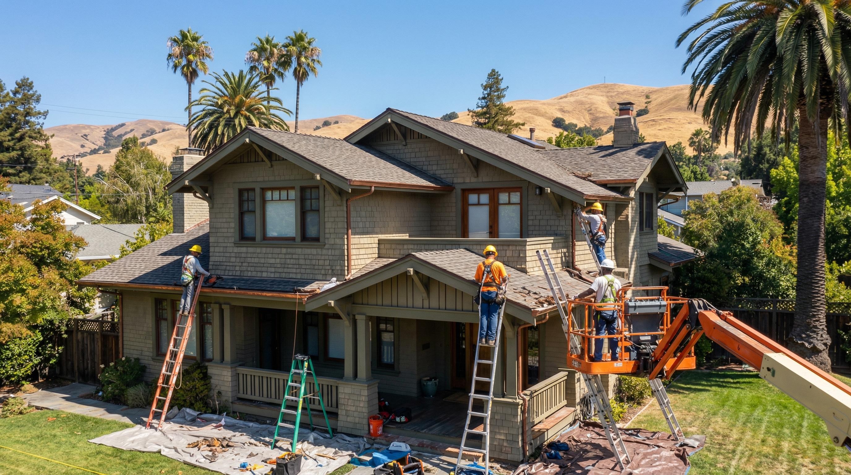 Professional Tile Repair completed by Silicon Valley Roof Repairs in San Jose, CA near Santana Row.